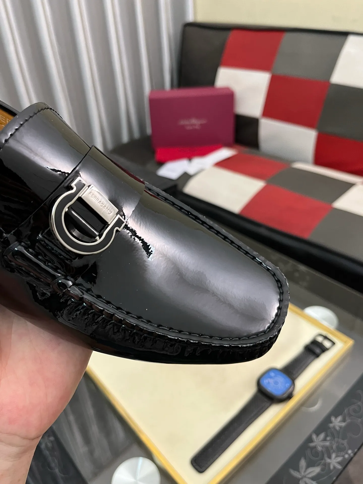 Men's shoes 💰560⌚️⌚️ Ferragamo [Ferragamo] new high-end quality framed shoes. The style is luxurious and elegant, with equal emphasis on practicality and style. We pay special attention to quality and details. The shoe last leather, workmanship and comfort are not inferior! Material: Imported first-layer soft cowhide leather upper ➕Genuine leather lining, code number: 38-446️⃣colors available